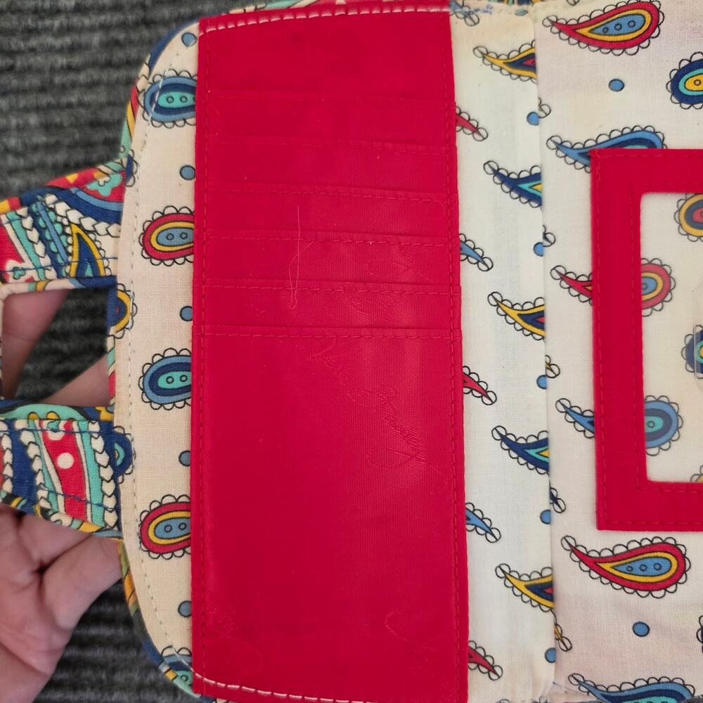 Vera Bradley Marina Paisley Kiss 'n Snap Folding Clutch Wallet - Picture 7 of 10
